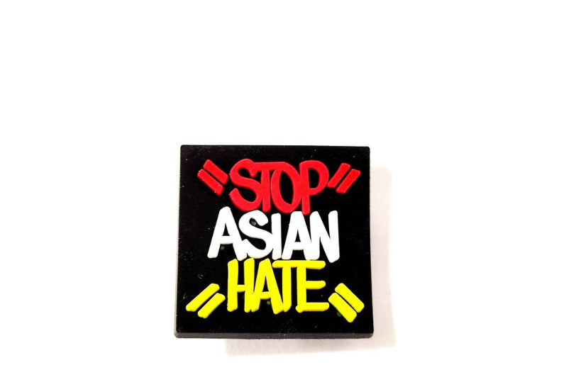Stop Asian Hate Croc Charm