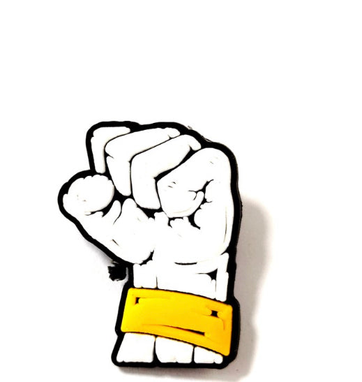 Fight the power Croc Charm